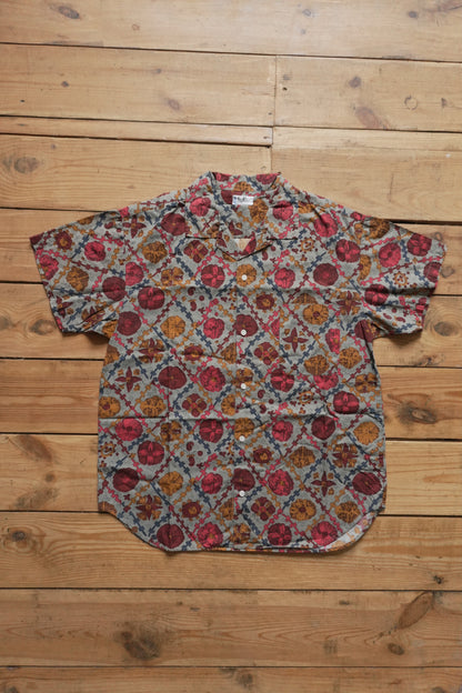 C.P. Company Shirt Vintage Floral Print Short Sleeve Flower Men's Small