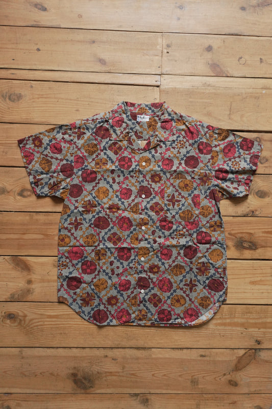 C.P. Company Shirt Vintage Floral Print Short Sleeve Flower Men's Small
