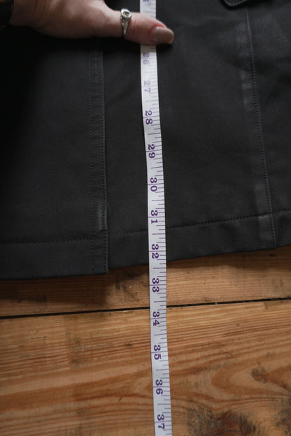 Burberry Black Trench Coat Vintage Black Label Rare Men's Small