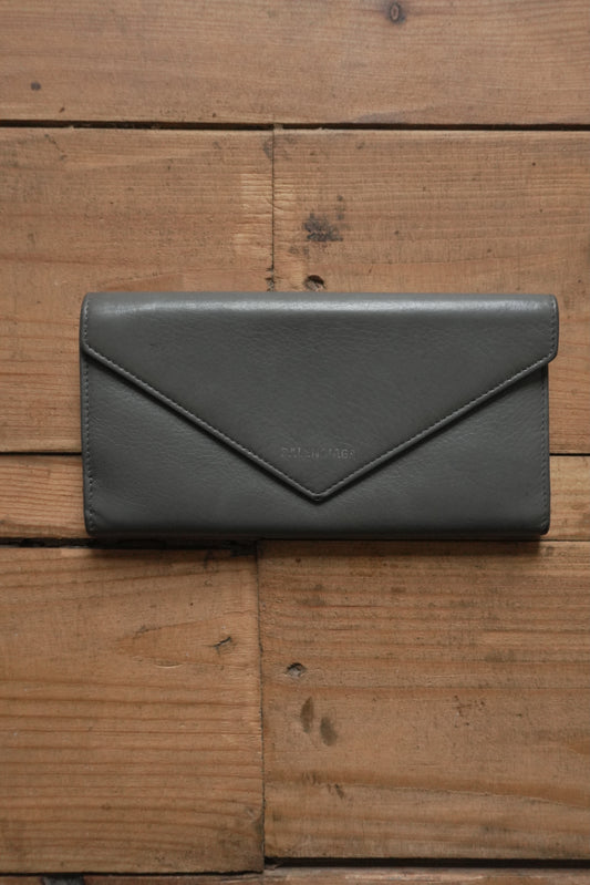 Balenciaga Grey Wallet Long Purse Women's