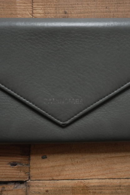 Balenciaga Grey Wallet Long Purse Women's