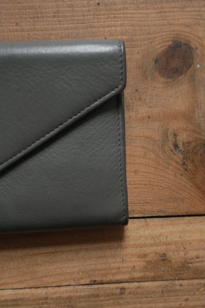 Balenciaga Grey Wallet Long Purse Women's