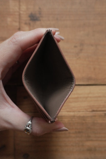 Bottega Veneta Card Holder Leather Card Case Brown Woven Intrecciato