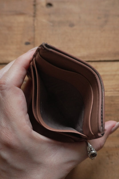 Bottega Veneta Card Holder Leather Card Case Brown Woven Intrecciato