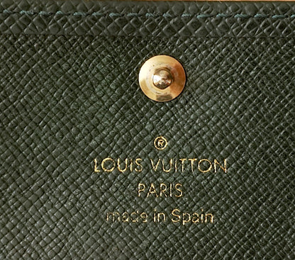 Louis Vuitton Green Leather Keycase Epi Leather Keyholder with Box