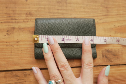 Louis Vuitton Green Leather Keycase Epi Leather Keyholder with Box