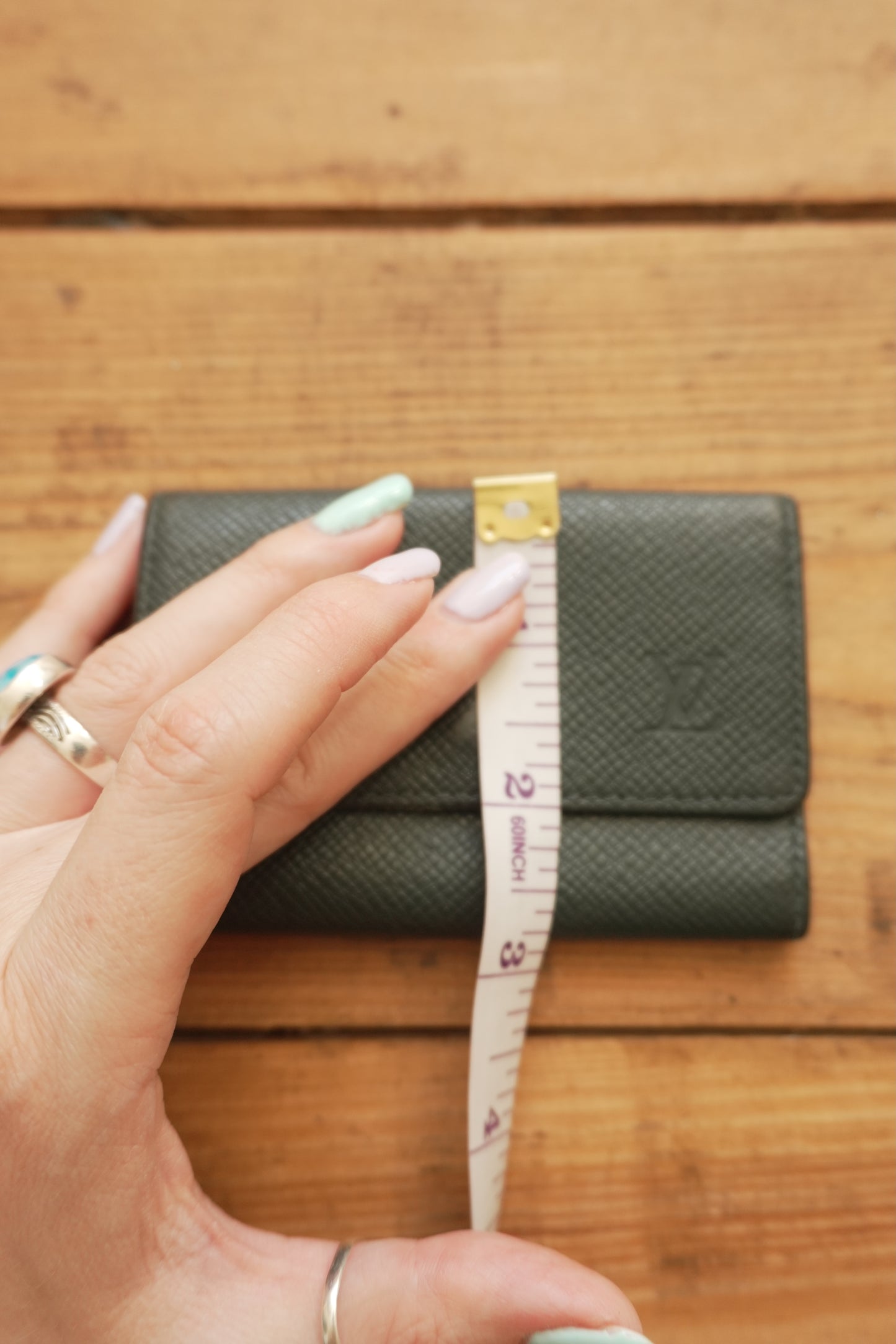 Louis Vuitton Green Leather Keycase Epi Leather Keyholder with Box