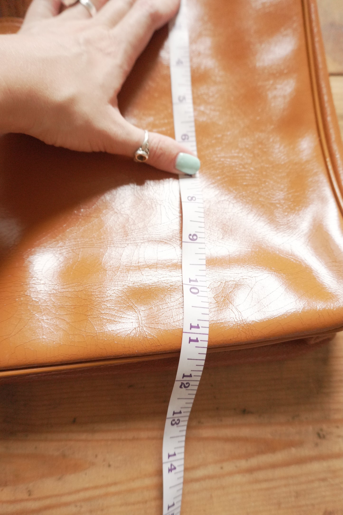 Longchamp Leather Tote Bag Orange Roseau Handbag Horse Logo with dust bag