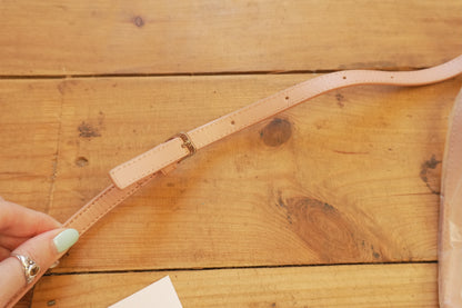 Vintage Pink Leather Crossbody Bag Aigner Handbag Double Zip