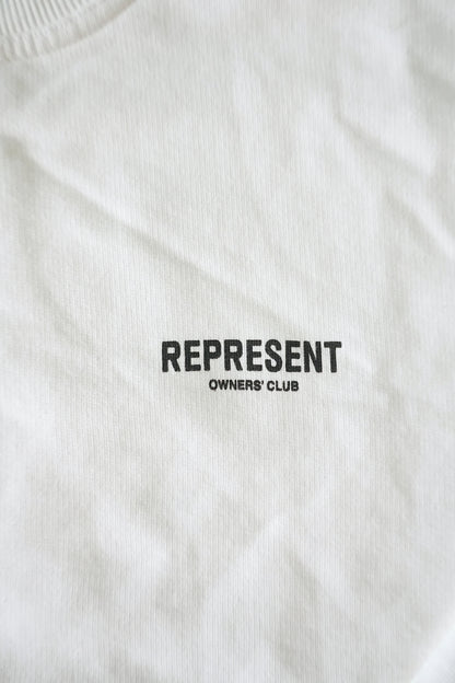 Represent Sweatshirt White Owner's Club Men's 2XS 100% Cotton Crew Neck NWOT