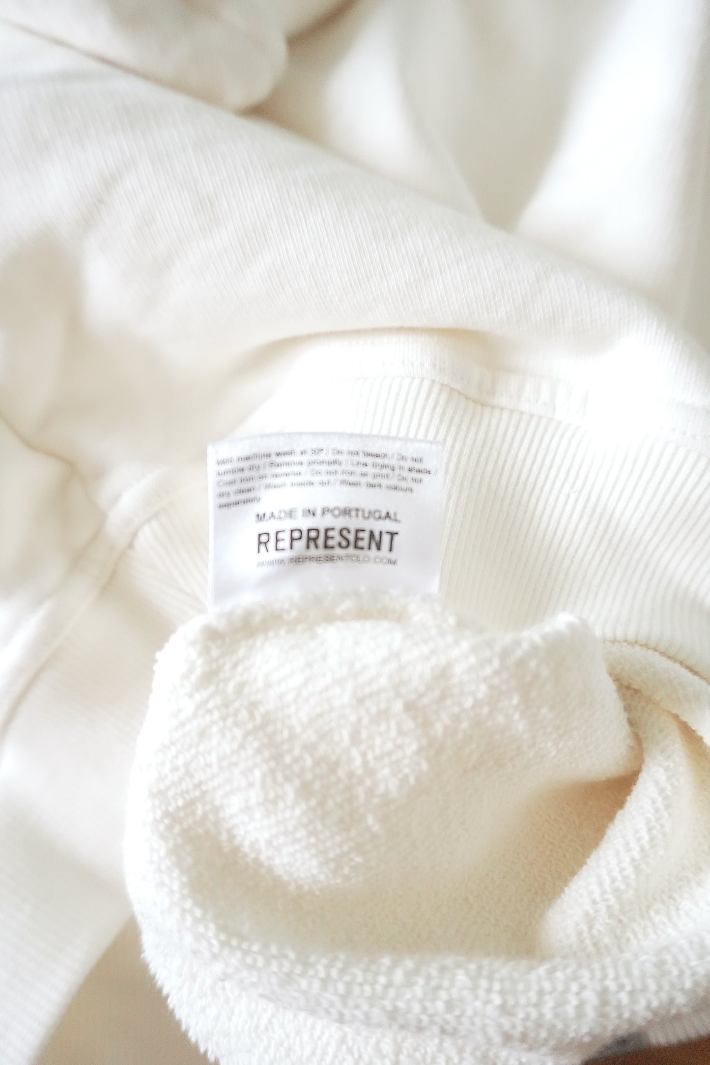 Represent Sweatshirt White Owner's Club Men's 2XS 100% Cotton Crew Neck NWOT