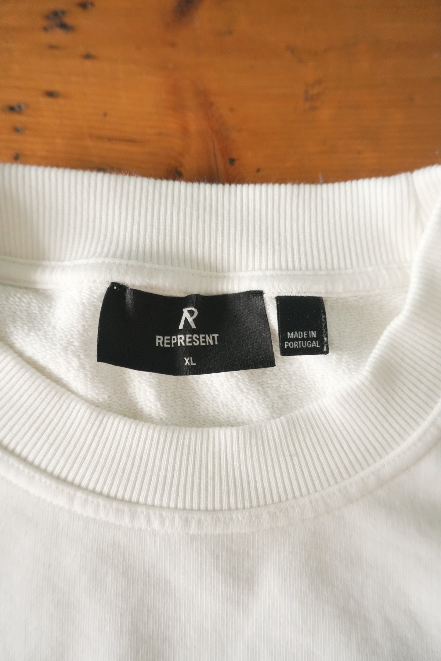Represent Owners Club Sweatshirt White Oversized Men’s XL Cotton Sweater