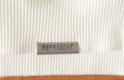 Represent Owners Club Sweatshirt White Oversized Men’s XL Cotton Sweater