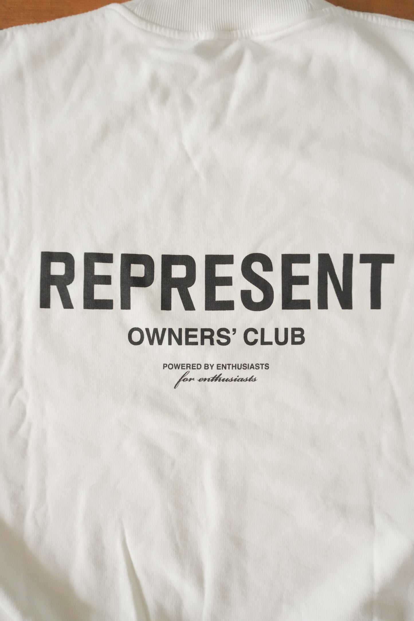 Represent Owners Club Sweatshirt White Oversized Men’s XL Cotton Sweater