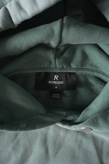 Represent Owners Club Hoodie Khaki Green Oversized Men’s Medium Sweatshirt