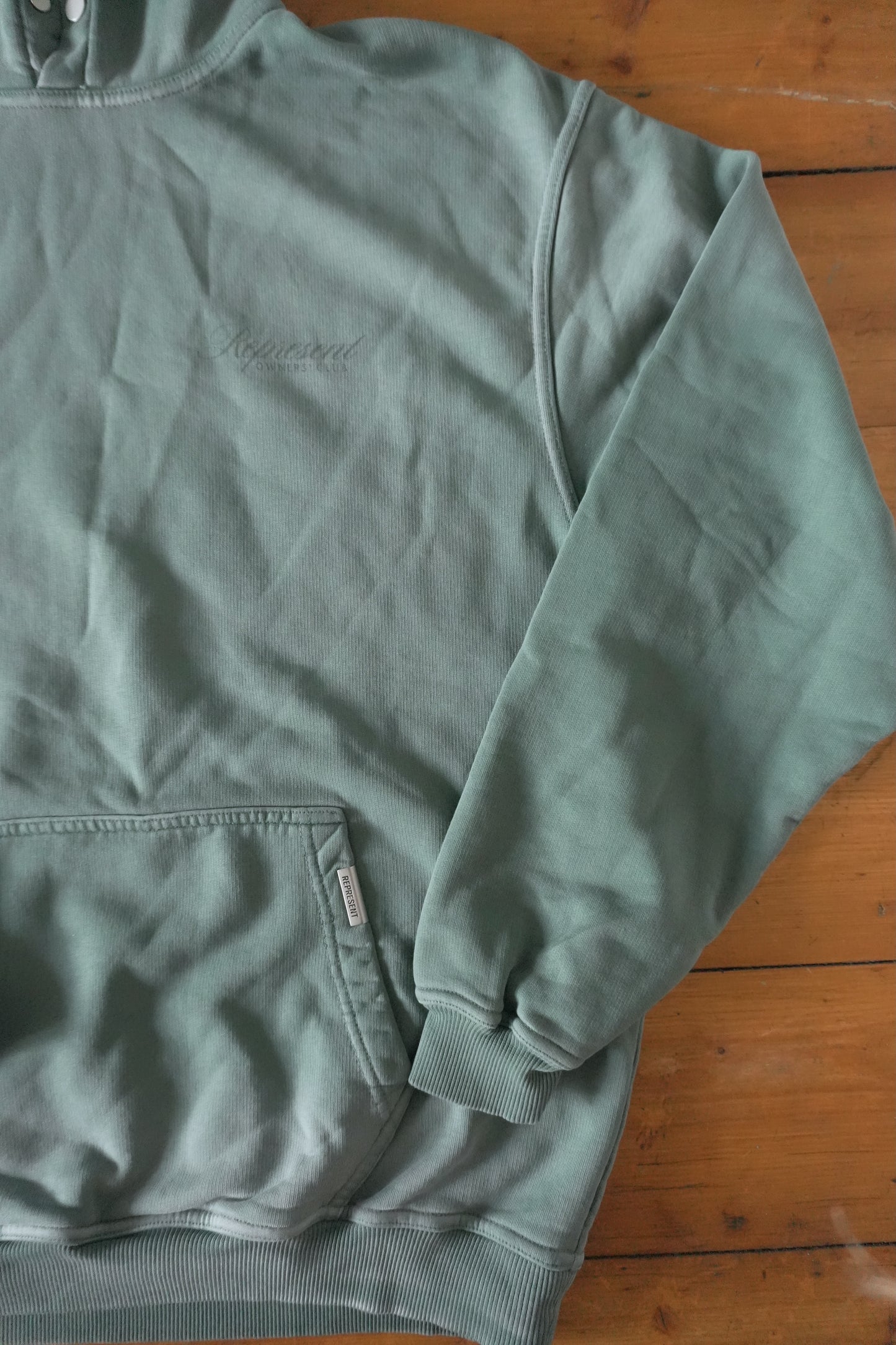 Represent Owners Club Hoodie Khaki Green Oversized Men’s Medium Sweatshirt