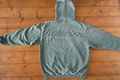 Represent Owners Club Hoodie Khaki Green Oversized Men’s Medium Sweatshirt