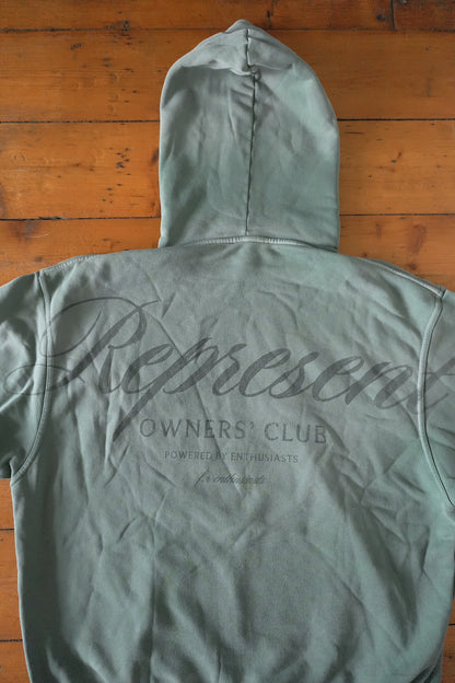 Represent Owners Club Hoodie Khaki Green Oversized Men’s Medium Sweatshirt