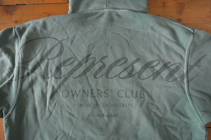 Represent Owners Club Hoodie Khaki Green Oversized Men’s Medium Sweatshirt
