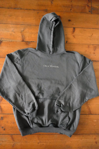 Represent Hoodie On a Mission Dark Grey Men's Small 100% Cotton Hooded