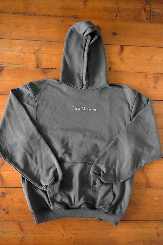 Represent Hoodie On a Mission Dark Grey Men's Small 100% Cotton Hooded