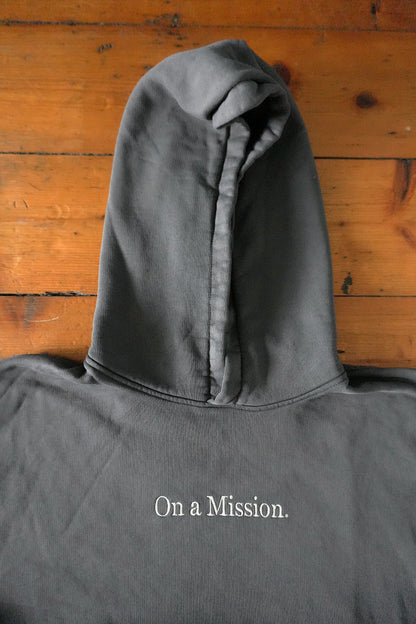 Represent Hoodie On a Mission Dark Grey Men's Small 100% Cotton Hooded