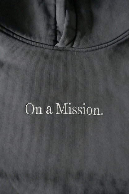 Represent Hoodie On a Mission Dark Grey Men's Small 100% Cotton Hooded