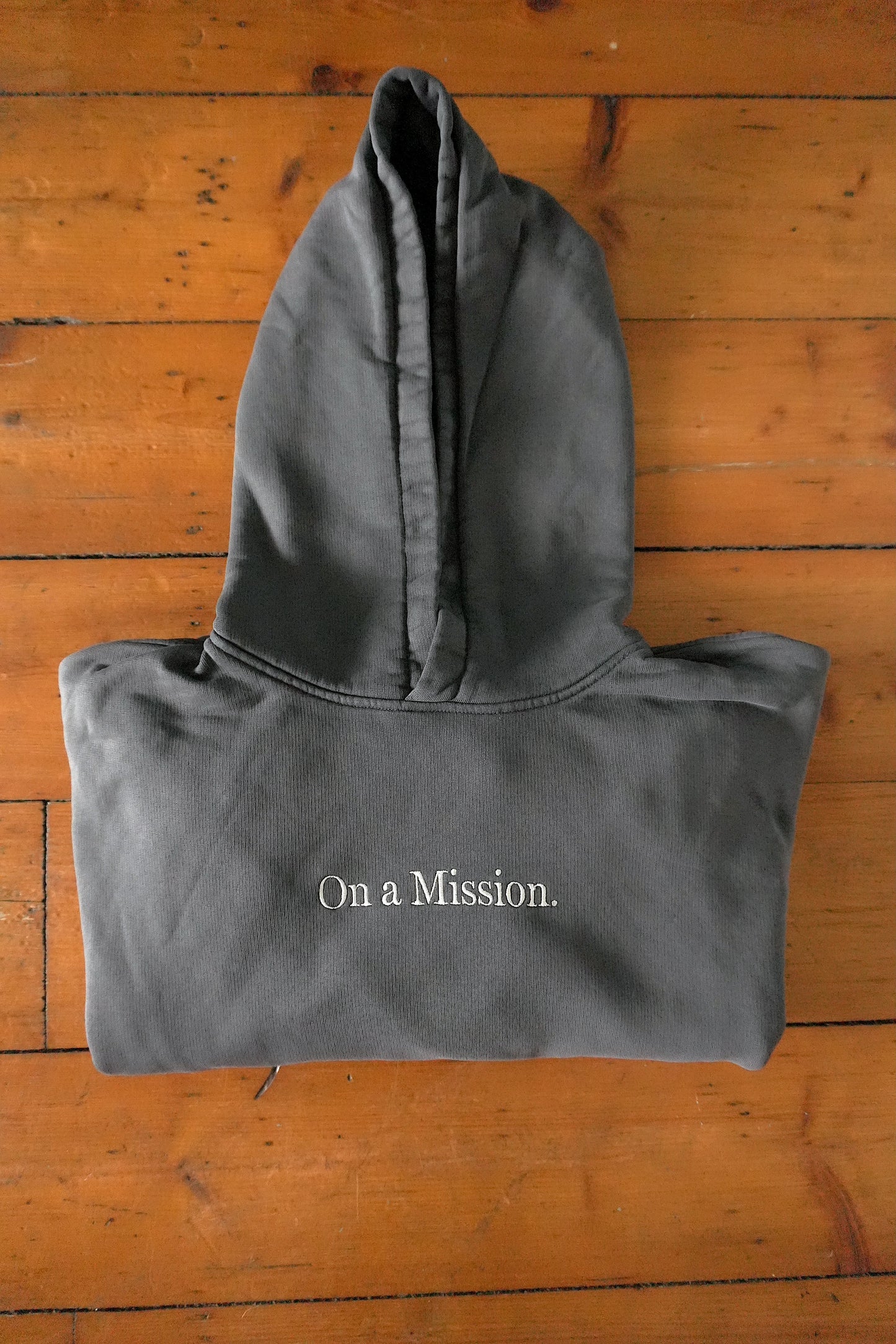 Represent Hoodie On a Mission Dark Grey Men's Small 100% Cotton Hooded