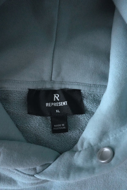 Represent Owners Club Hoodie Powder Blue Oversized Men’s XL Cotton Sweatshirt