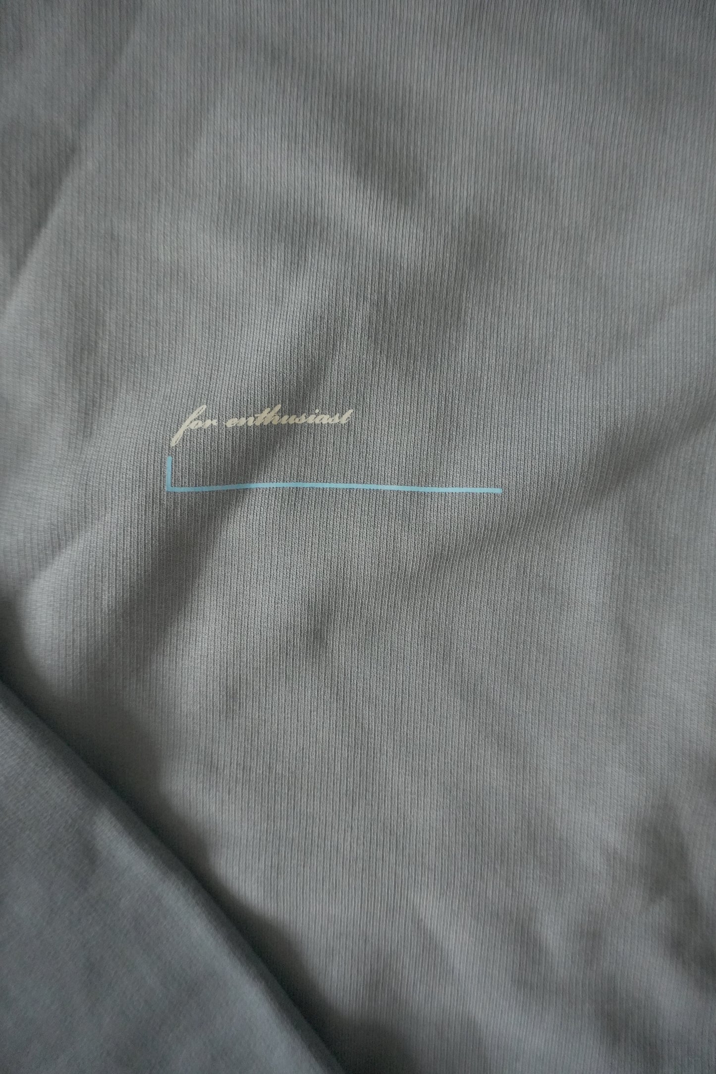 Represent Patron of the Club Sweatshirt – Washed Blue/Grey, Oversized Fit Small