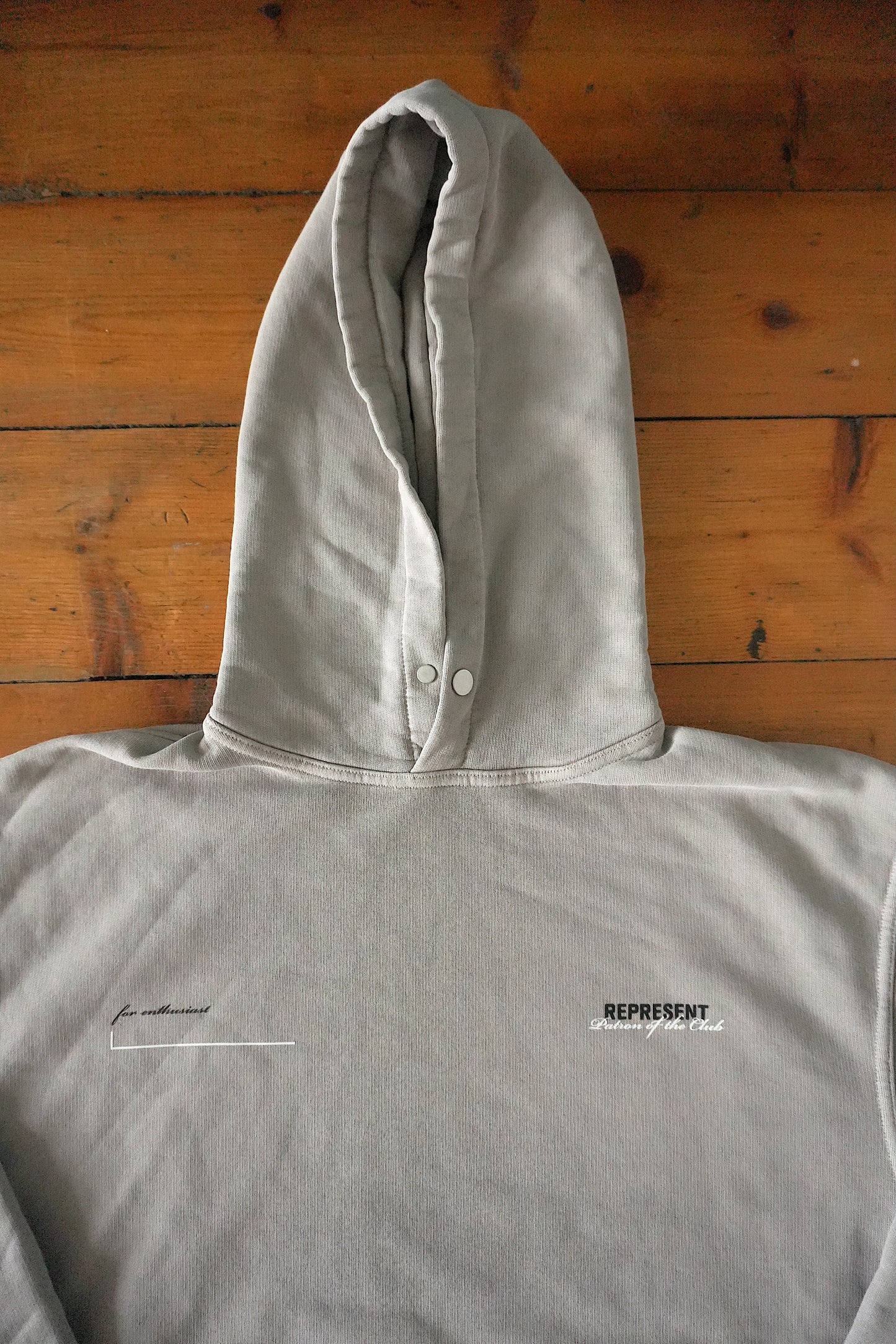 Represent Hoodie Patron Of The Club Light Grey Oversized XS Men’s Cotton BNWOT