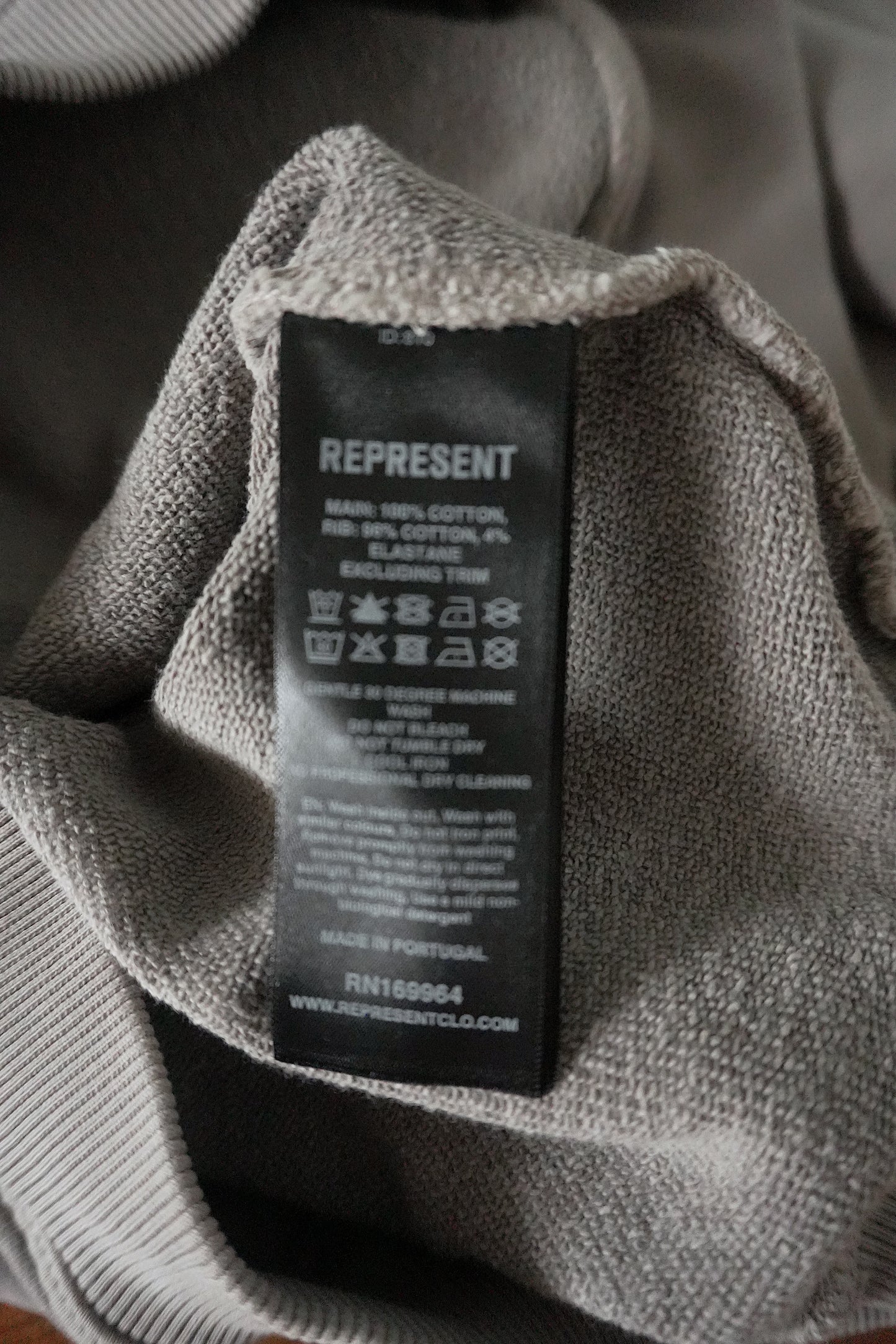 Represent Hoodie Patron Of The Club Light Grey Oversized XS Men’s Cotton BNWOT