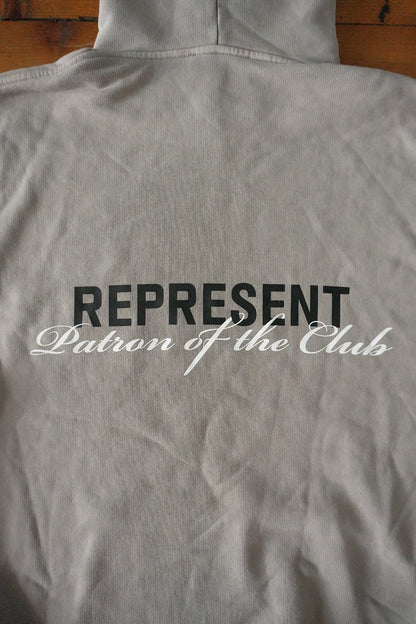 Represent Hoodie Patron Of The Club Light Grey Oversized XS Men’s Cotton BNWOT