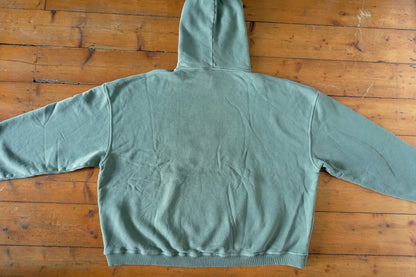 Represent REP Applique Hoodie Green Boxy Fit Men’s Large Cotton Sweatshirt
