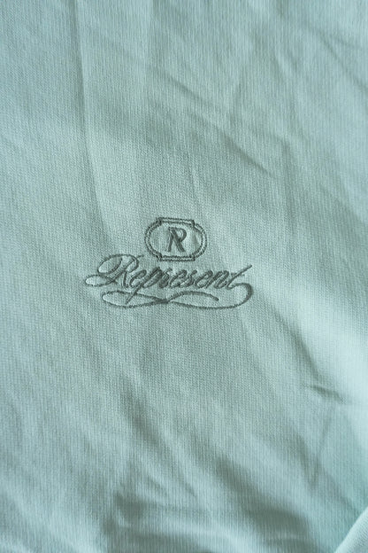 Represent Hoodie Oversized Light Green Men's Medium Grand Vintage Sweatshirt