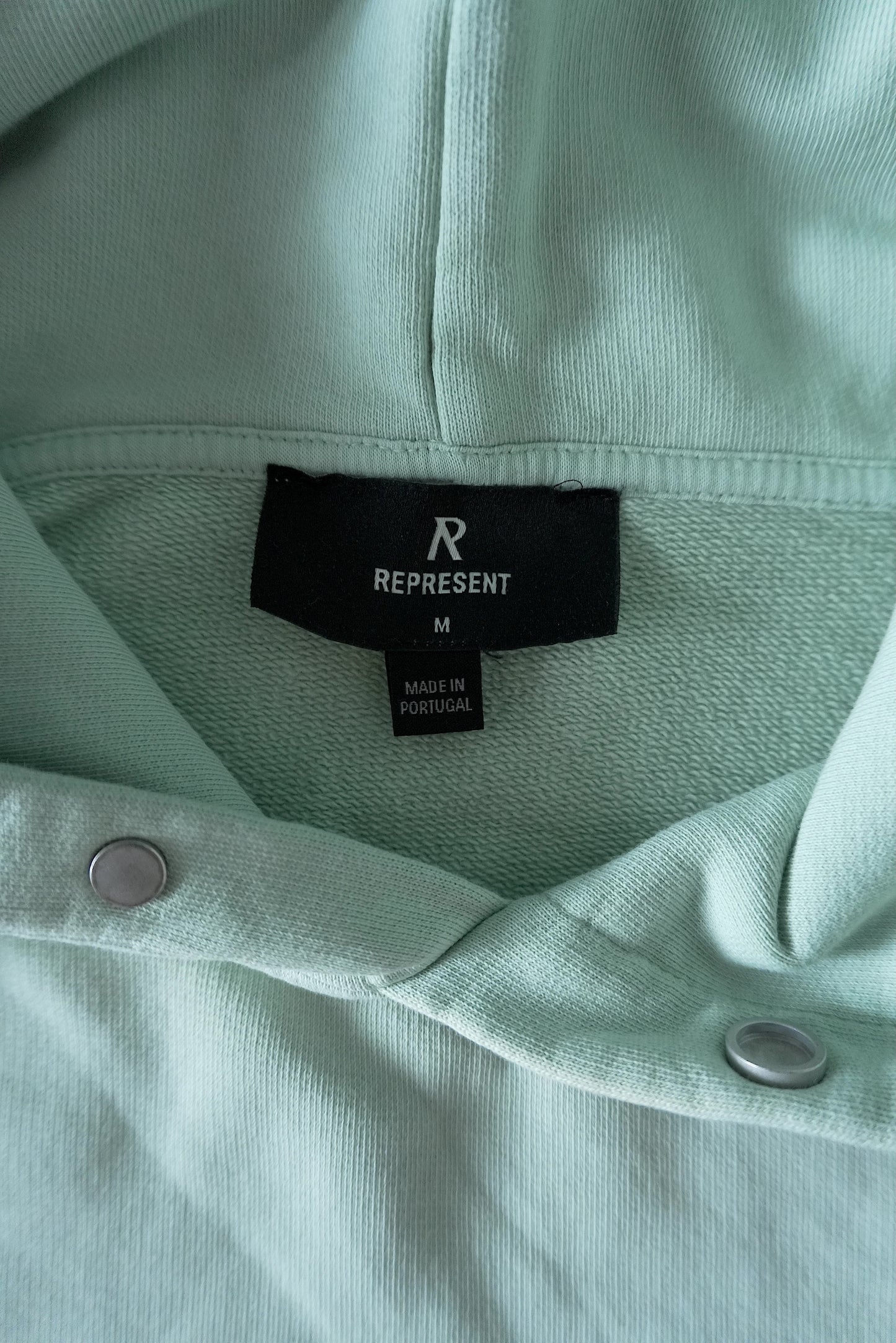 Represent Hoodie Oversized Light Green Men's Medium Grand Vintage Sweatshirt