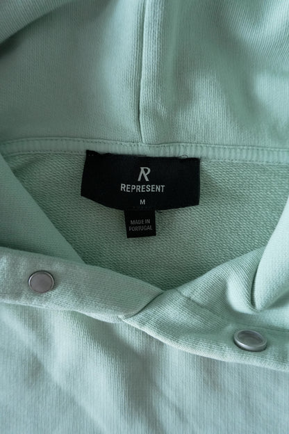 Represent Hoodie Oversized Light Green Men's Medium Grand Vintage Sweatshirt