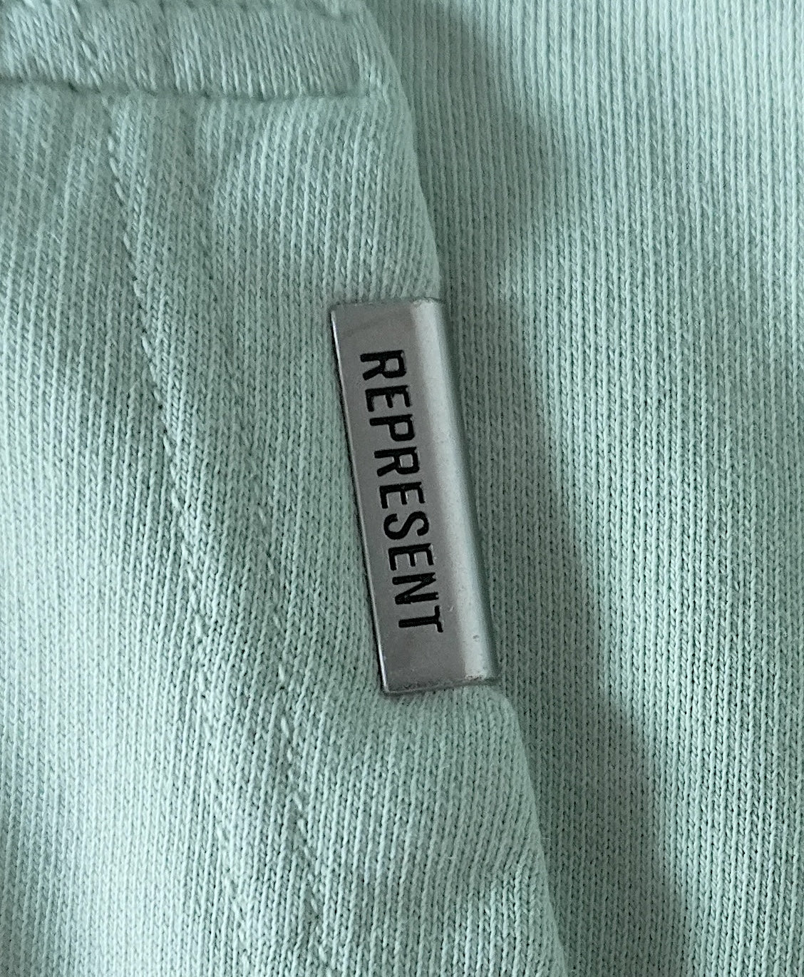 Represent Hoodie Oversized Light Green Men's Medium Grand Vintage Sweatshirt