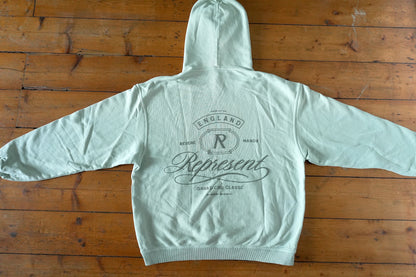 Represent Hoodie Oversized Light Green Men's Medium Grand Vintage Sweatshirt
