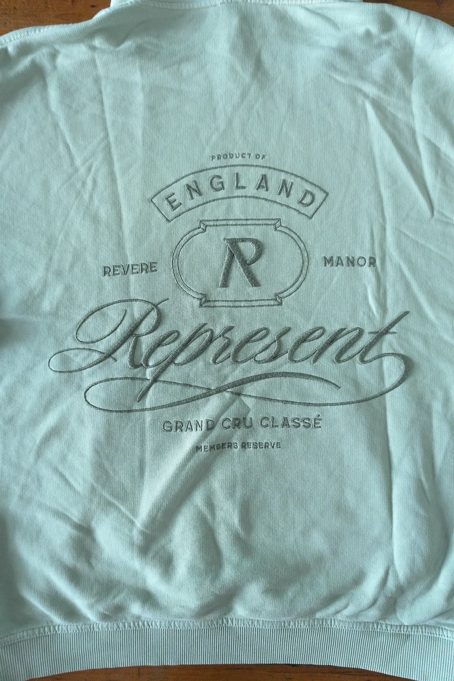 Represent Hoodie Oversized Light Green Men's Medium Grand Vintage Sweatshirt