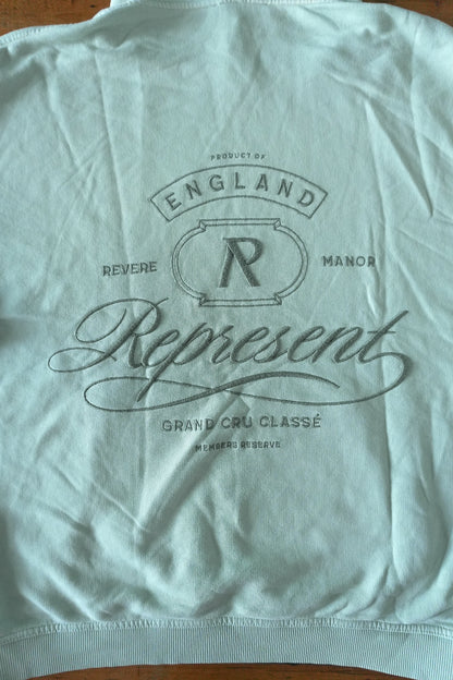 Represent Hoodie Oversized Light Green Men's Medium Grand Vintage Sweatshirt