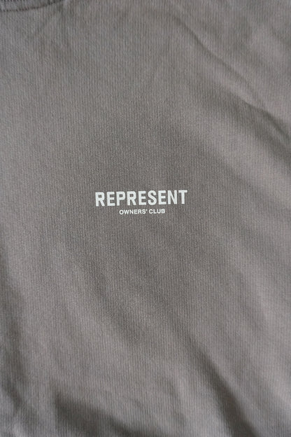 Represent Owners Club Hoodie – Fog Brown, Oversized Fit (Men’s XS) Sweatshirt