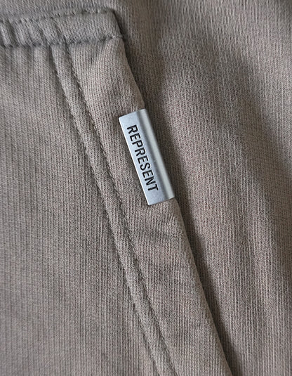 Represent Owners Club Hoodie – Fog Brown, Oversized Fit (Men’s XS) Sweatshirt