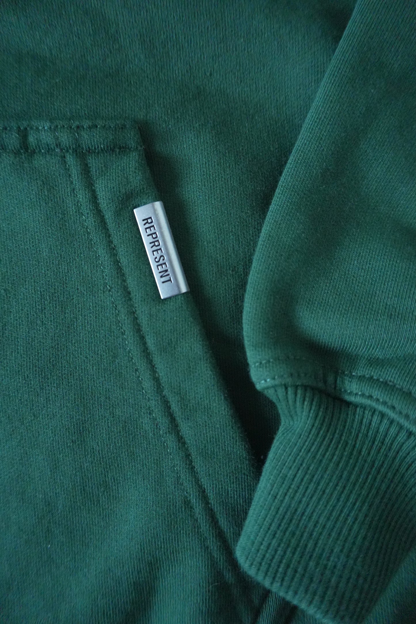 Represent Owners Club Hoodie Green Oversized Men’s Large Cotton Sweatshirt