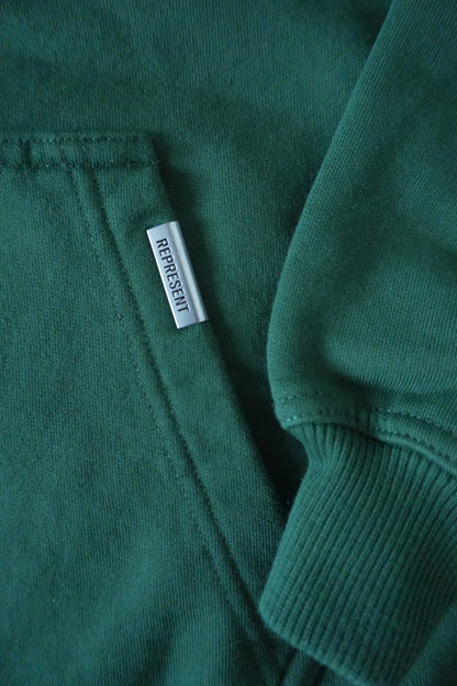 Represent Owners Club Hoodie Green Oversized Men’s Large Cotton Sweatshirt