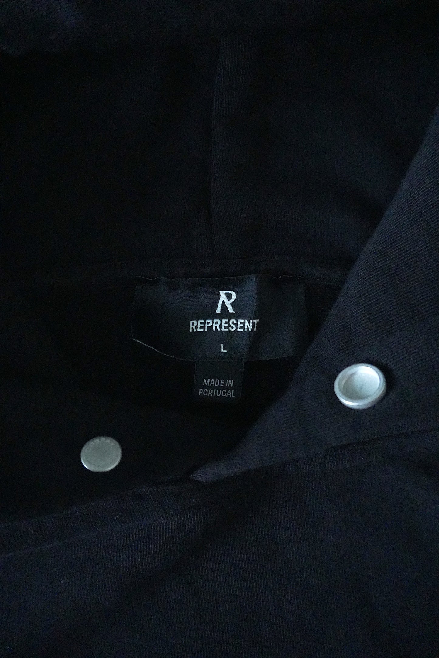 Represent Hoodie Owner's Club Oversized Black Men's Large Hooded Sweatshirt