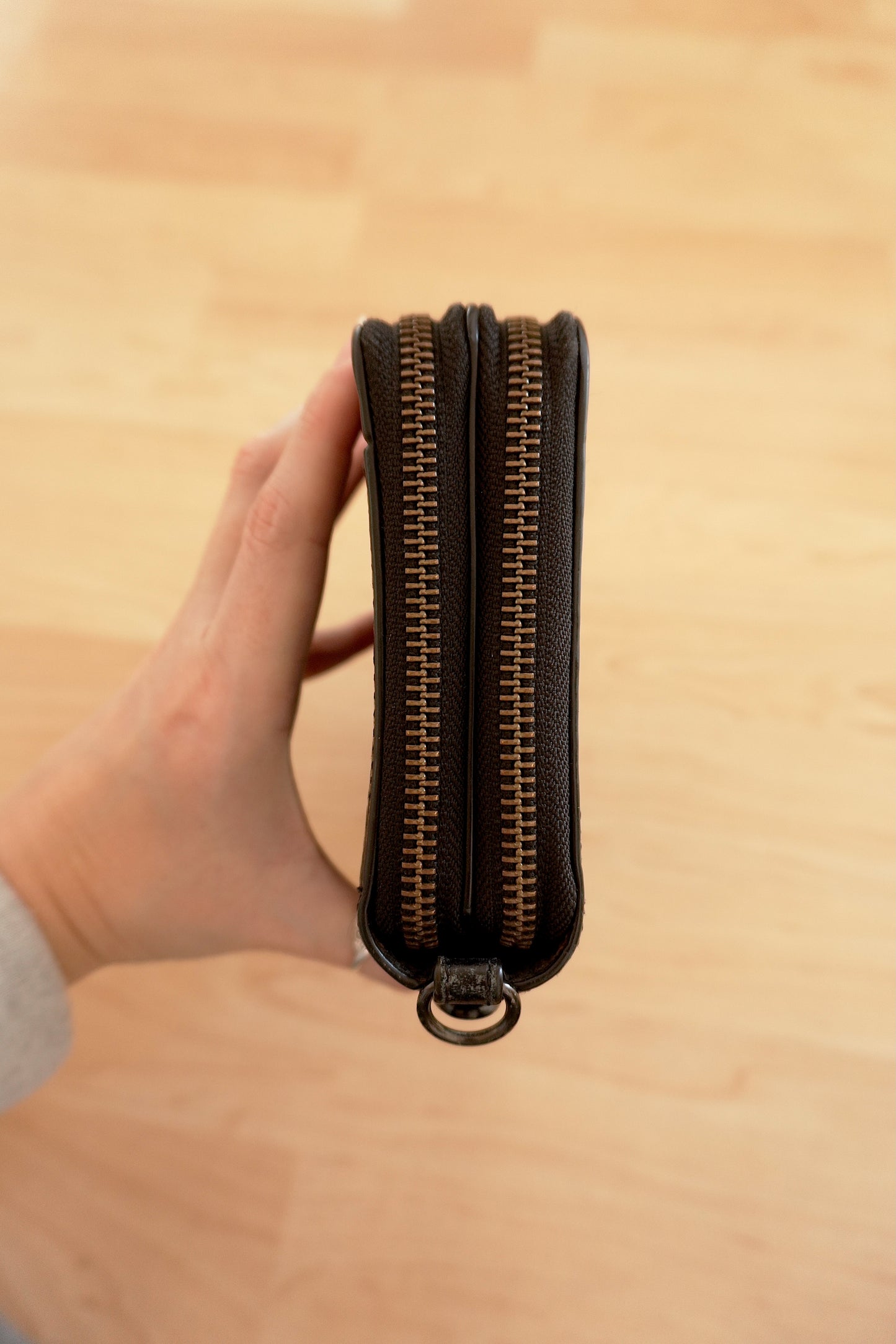 Coach Black Leather Travel Organiser Double Zip Wallet Card Holder Case 18 Slots