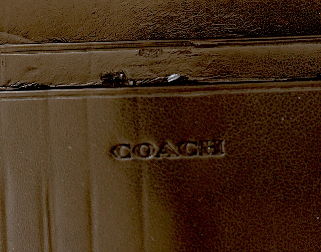 Coach Black Leather Travel Organiser Double Zip Wallet Card Holder Case 18 Slots
