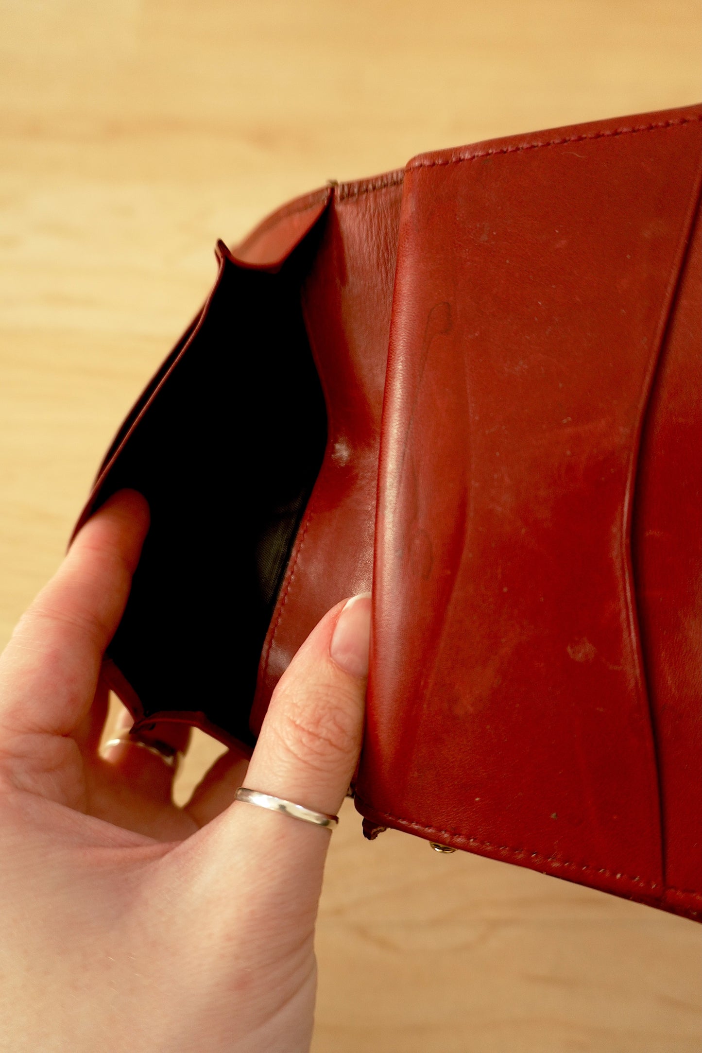 Vintage Gucci Red Leather Ophidia Wallet Gold GG Clasp Web Strip Women's