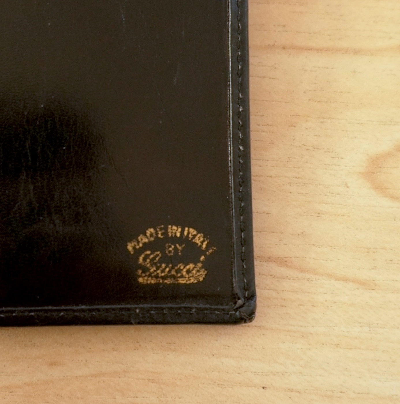 Vintage Gucci GG Canvas Wallet Black Leather Web Stripe Silver Logo Monogram